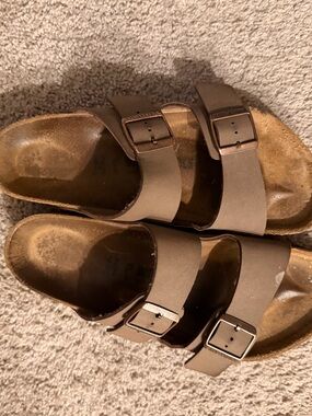 Birkenstock Classic Double Strap Brown Buckle Sandals